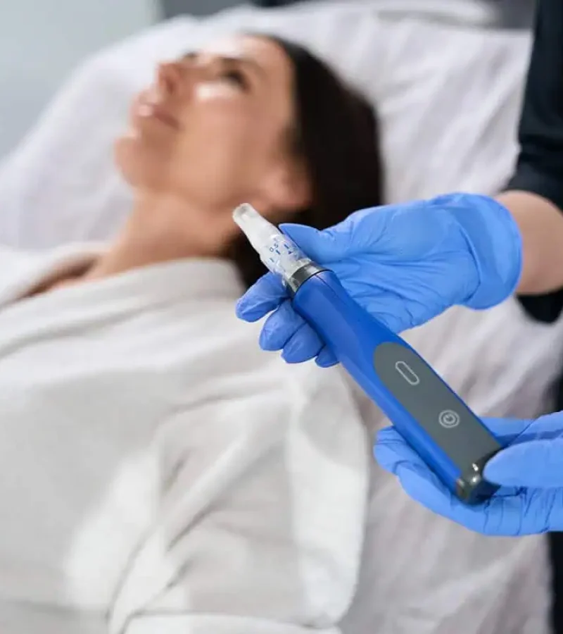 Patient receiving medspa services at Gemini Glow Medspa in Taylorsville, UT.”